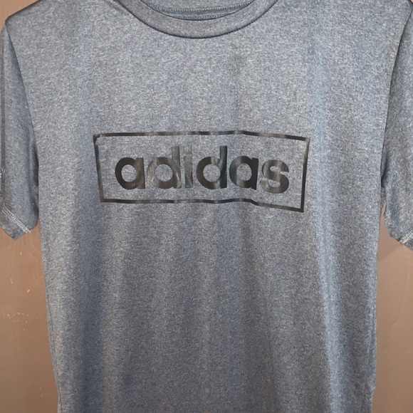 Adidas Men's Grey/Blue Dri-Fit T-Shirt - Picture 2 of 4